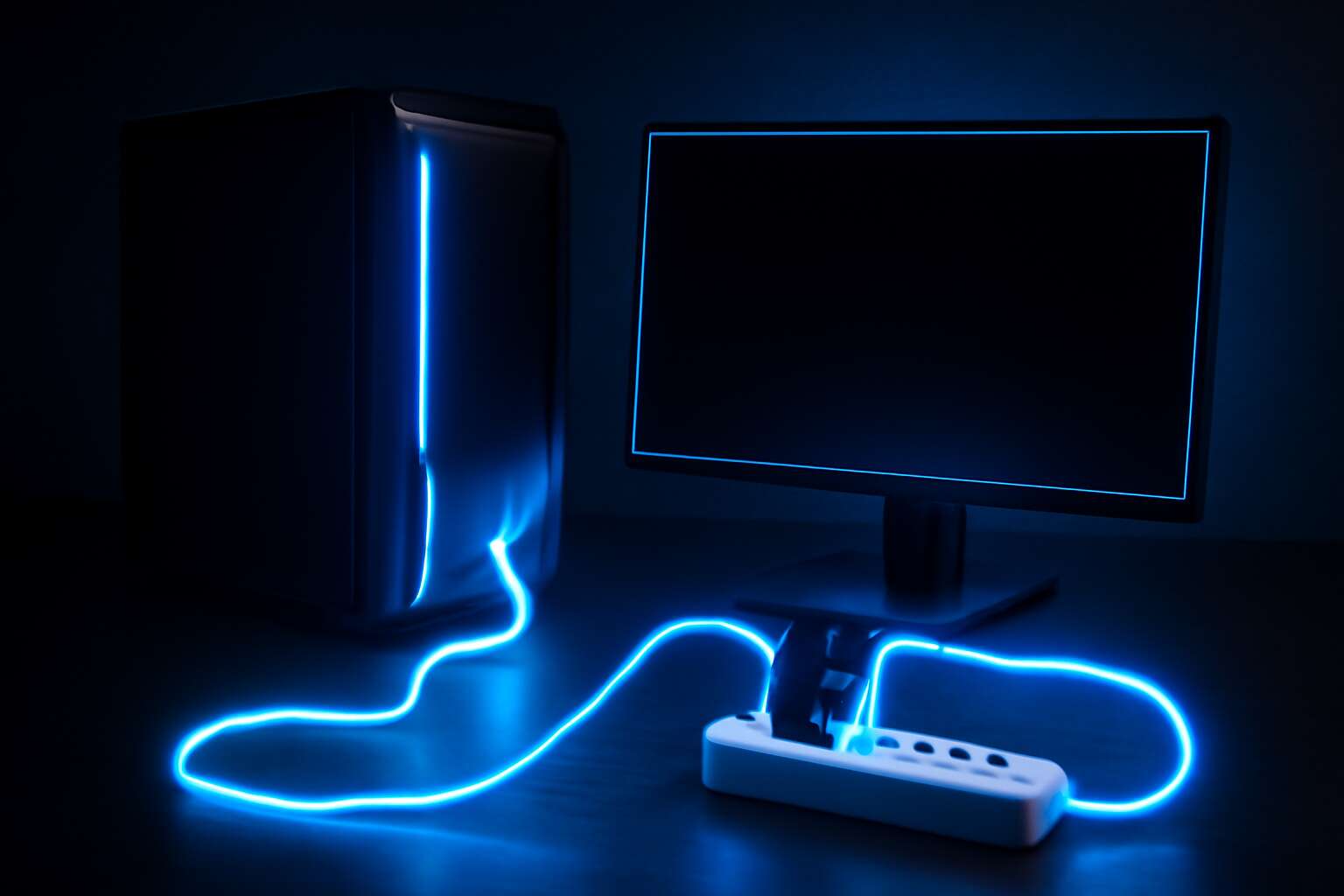 desktop computers the help of electricity